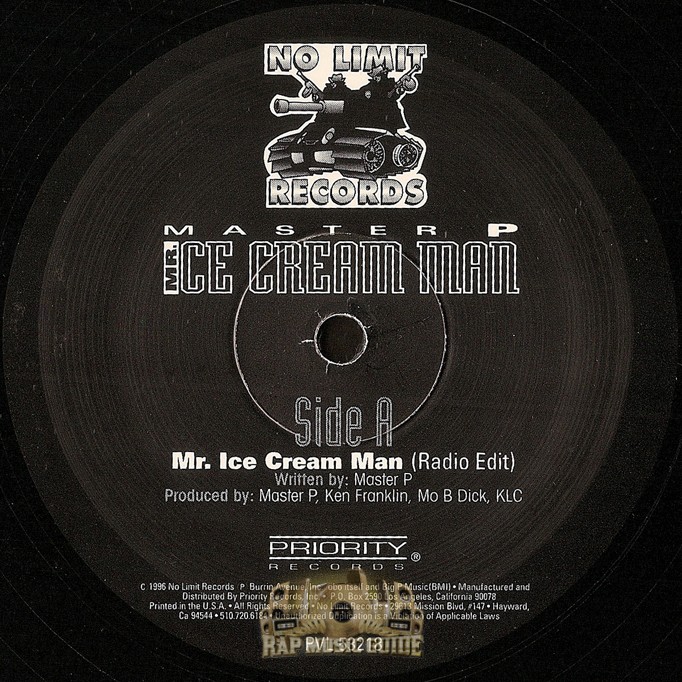 Master P Mr. Ice Cream Man Single. Record Rap Music Guide